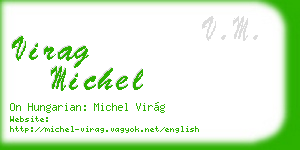 virag michel business card