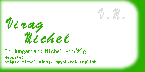 virag michel business card